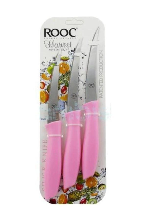 Lazer Kesim Meyve Sebze Bıçağı Bıçak Takımı 3 Parça Royaleks-MR-003 - Image 1
