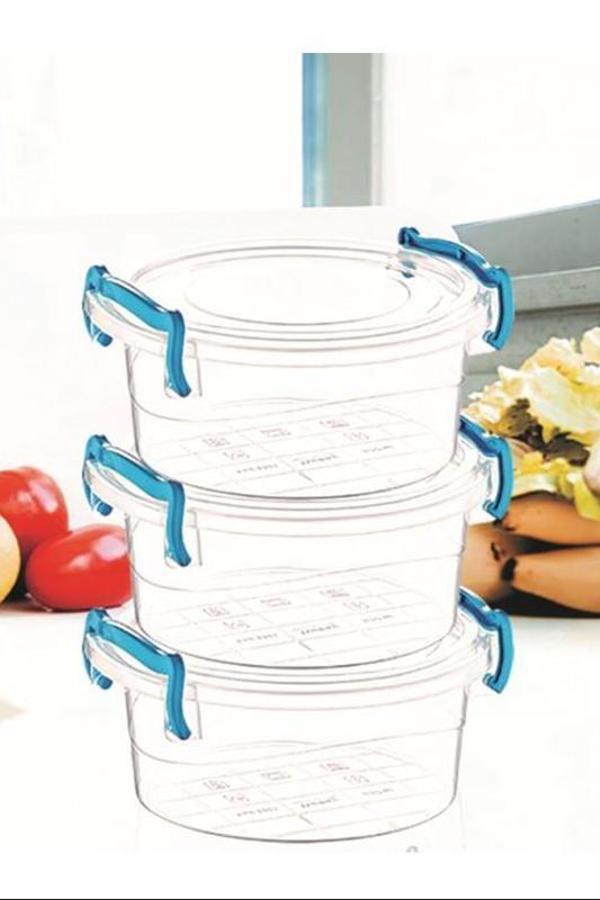 Sweet Yuvarlak Saklama Kabı 3'lü Royaleks-ÇNK2320 - Image 1