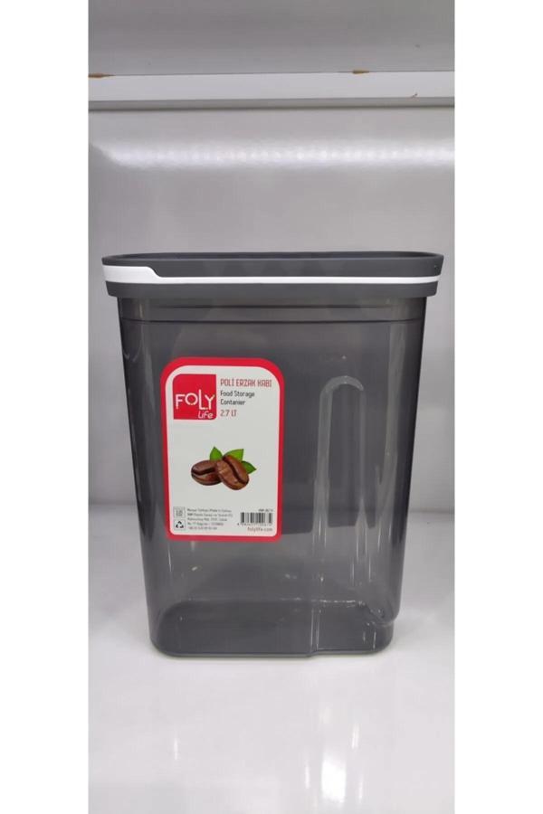 Erzak Saklama Kabı 2.7 Lt Ölçekli Kapağı Kızaklı Yeni Royaleks-BNM-0674 - Image 1