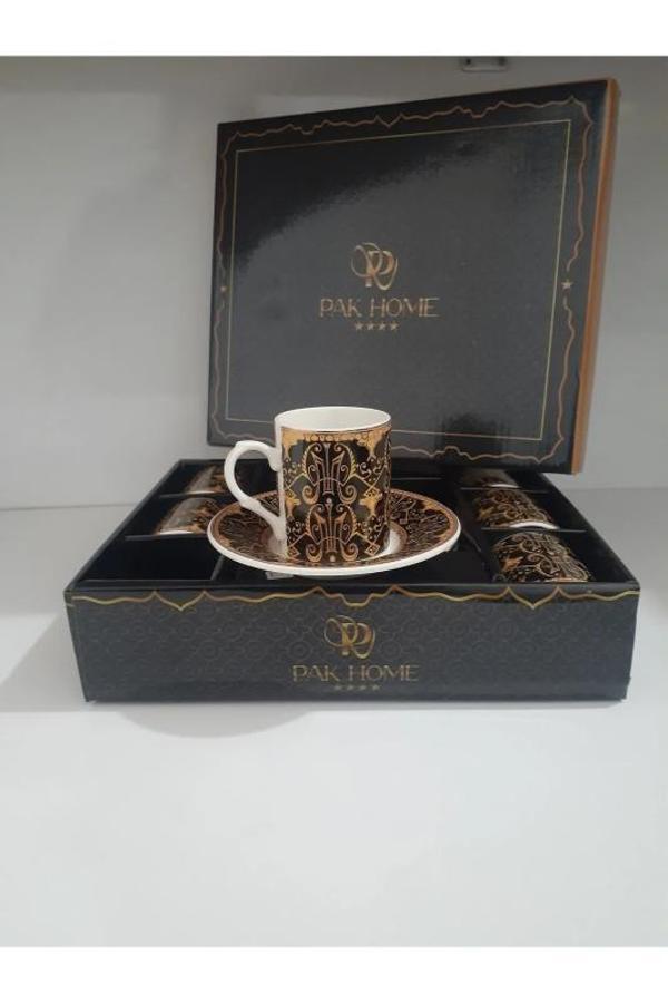 Porselen 6 Lı Lüks Kahve Fincan Takımı Royaleks-PAK-2206 - Image 1