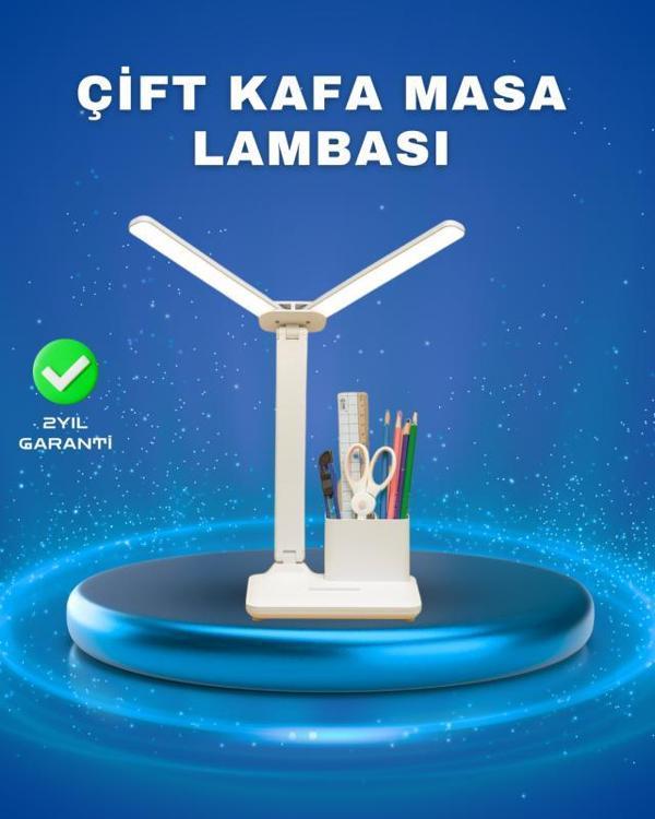 3’ü 1 Arada Çok Amaçlı Masa Lambası | Göz Yormayan Işık, Organizer Tasarım - Image 1