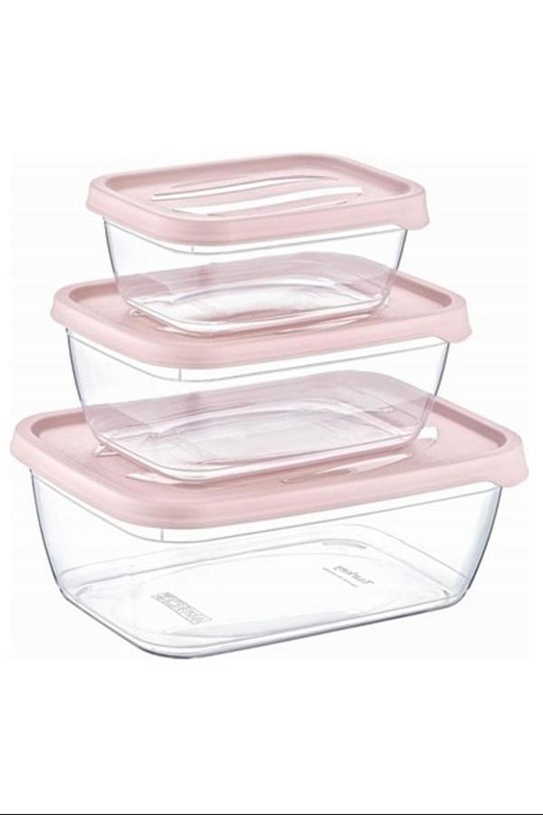 3'lü Saklama Kabı Karizma Dikdörtgen Royaleks-ÇNK2164 - Image 1