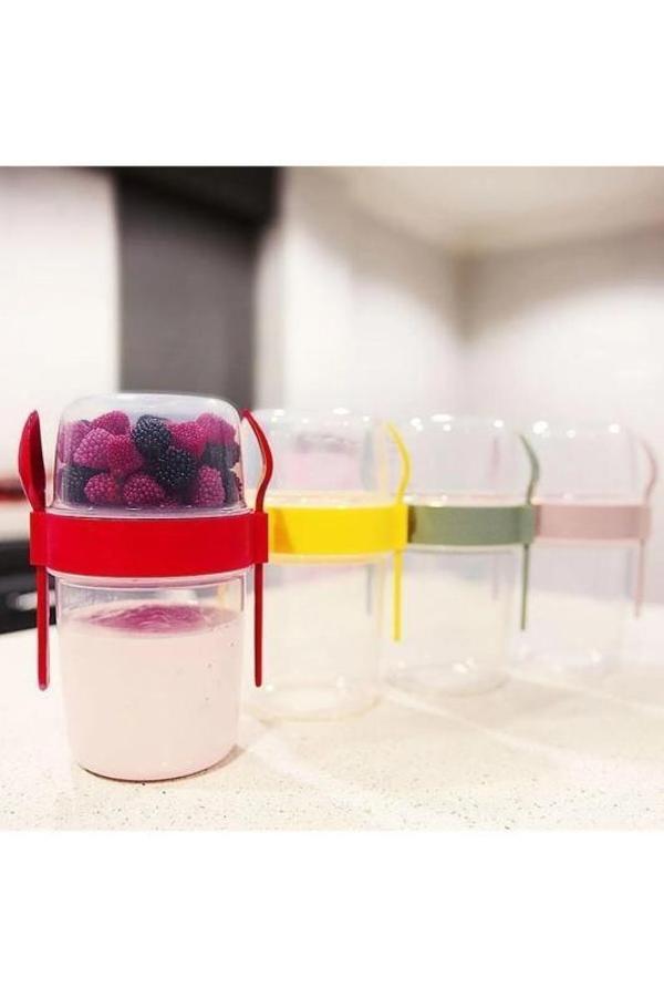 Taken Go Müsli Kabı 650ml Kırmızı Royaleks-AP9451 - Image 1