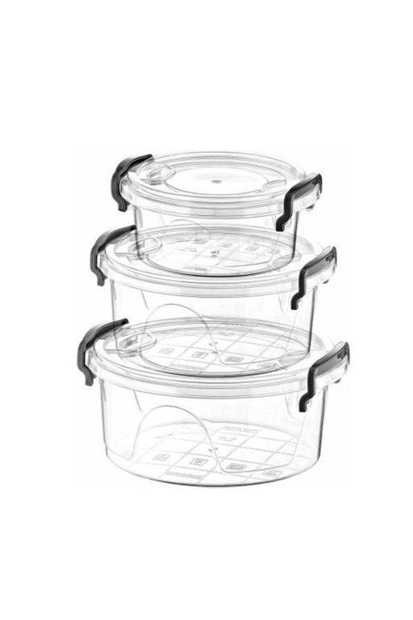 Bonny Box 3'lü Yuvarlak Saklama Kabı Royaleks-82112 - Image 1