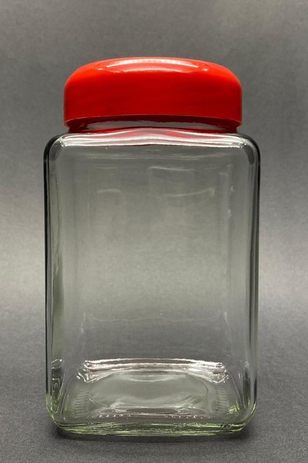 2 Lt Köşeli Cam Kavanoz Royaleks-12623 - Image 1