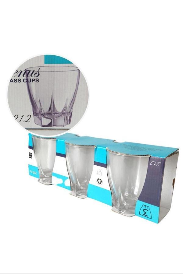 Venüs 3'lü Su Bardağı 250Ml Royaleks-212 - Image 1