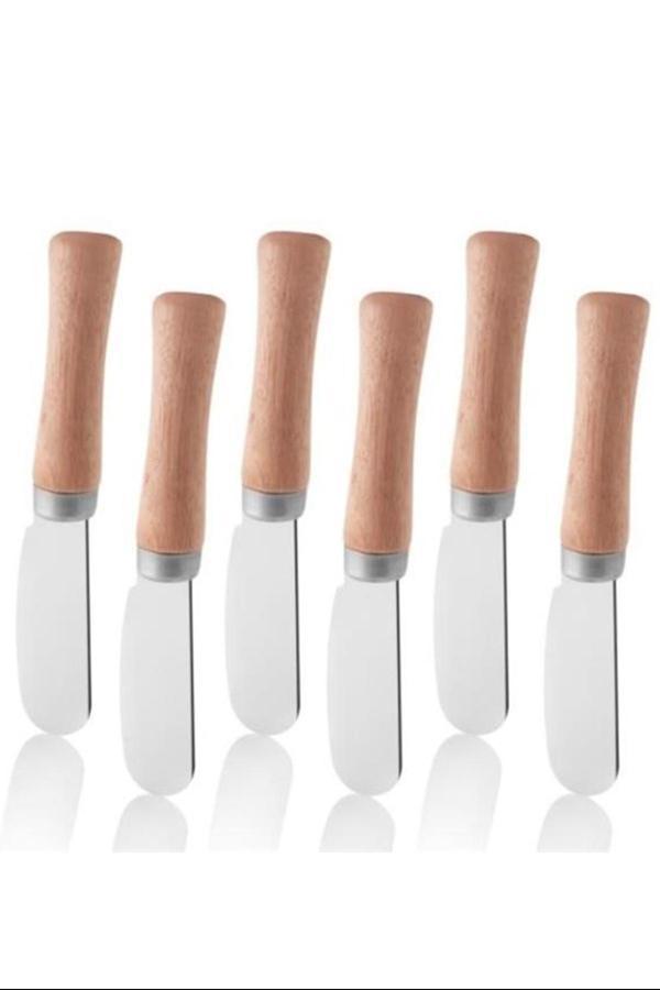 Bambu Saplı Tereyağ Bıçağı 6lı Royaleks-BŞSTB06 - Image 1