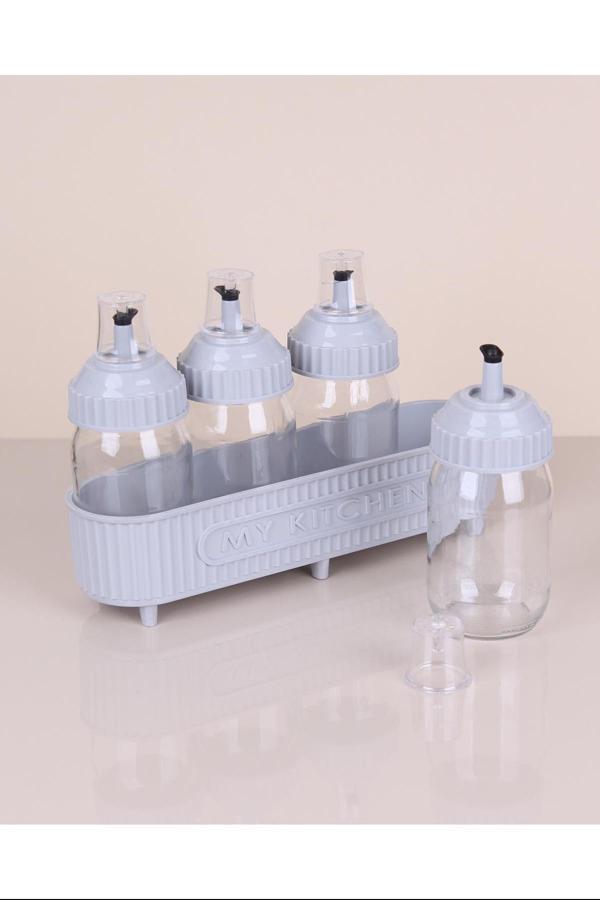 Dörtlü Cam Yağlık Seti 370Cc Royaleks-3384 - Image 1