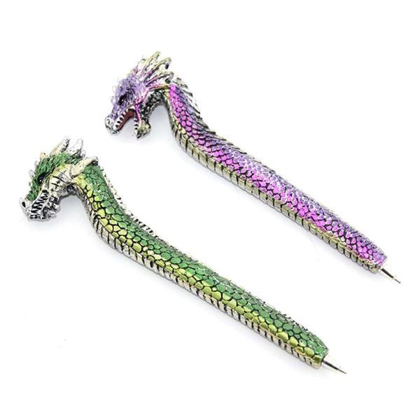 KENPAZAR Dragonlu Polyester Tükenmez Kalem - Image 1