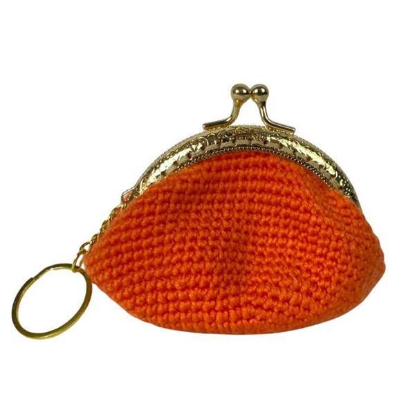 Uretti - Öznur 7392 El Örgüsü Düz Renk Mini Bozuk Para Cüzdanı - Image 1