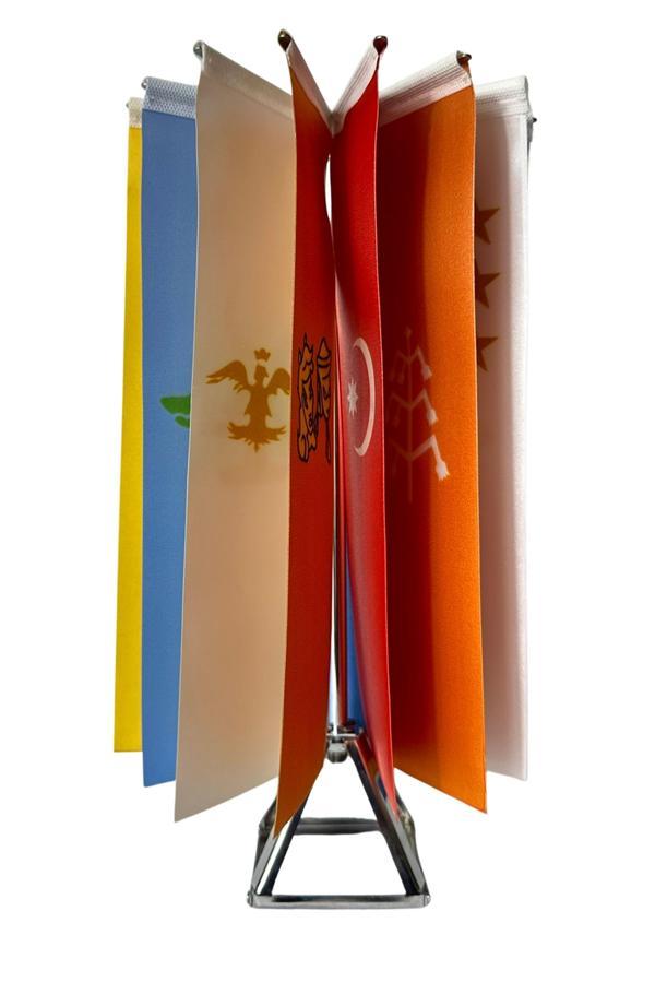 Uretti - Funda 1593 16 Büyük Türk Devleti Metal Bayrak Seti - Image 1