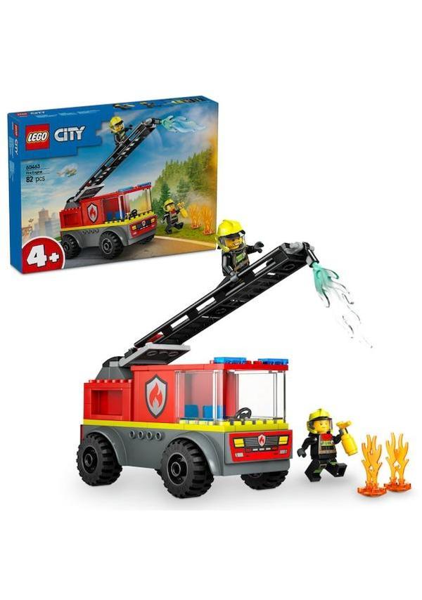 Lego City Merdivenli İtfaiye Kamyonu 60463 Lisanslı Ürün - Image 1