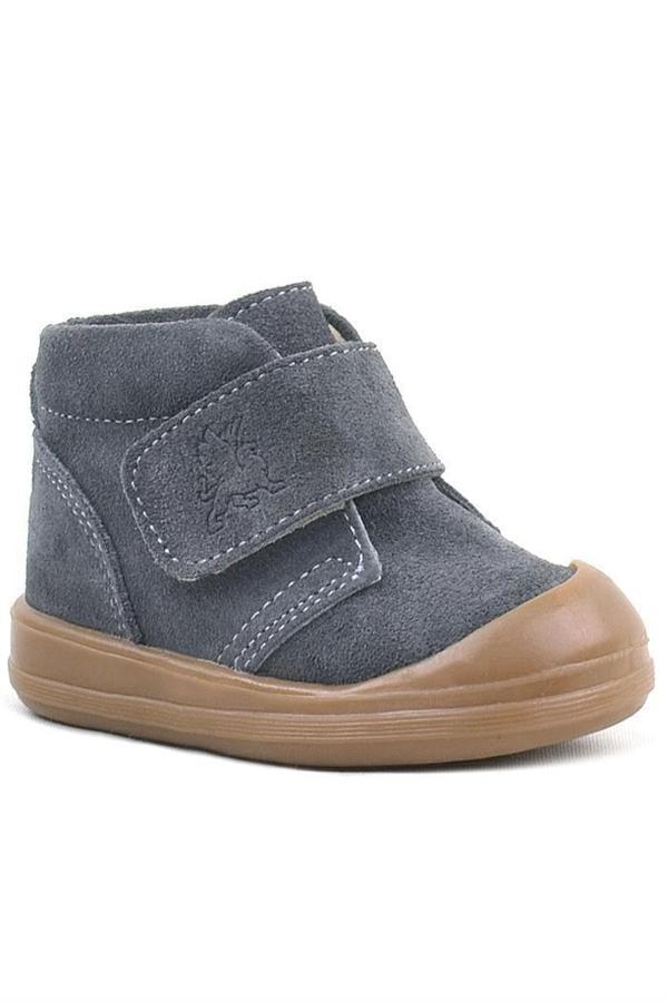 Rakerplus Yoohoo Hakiki Deri Füme Cırtlı Unisex Bebek Bot - Image 1