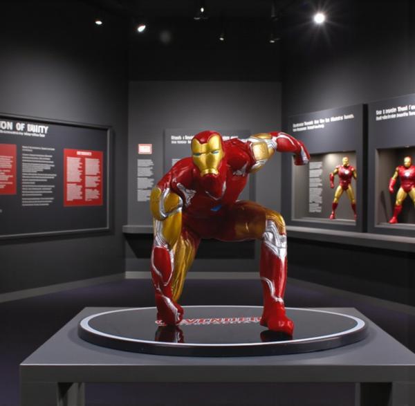 Marvel Avengers Yenilmezler Ironman Stantlı Oyuncak Figür Karakter Masaüstü Biblo Gençlere Hediye - Image 1