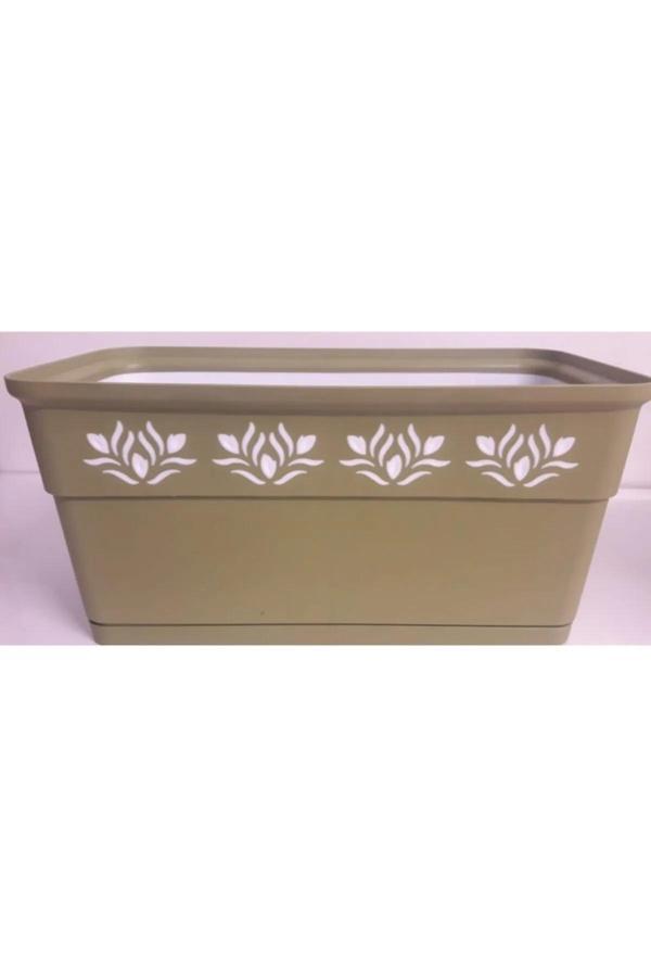 30 Cm Uzunluğunda Çift Renkli Balkon Saksı Royaleks-AK637 - Image 1