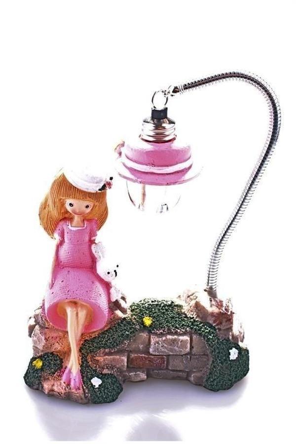 BUFFER® Kaya Üzerine Oturan Kız Biblo C - Image 1