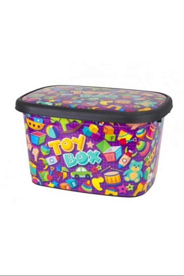 Dekorlu Oyuncak Kutusu Büyük 25 Lt. Royaleks-M11295 - Image 1