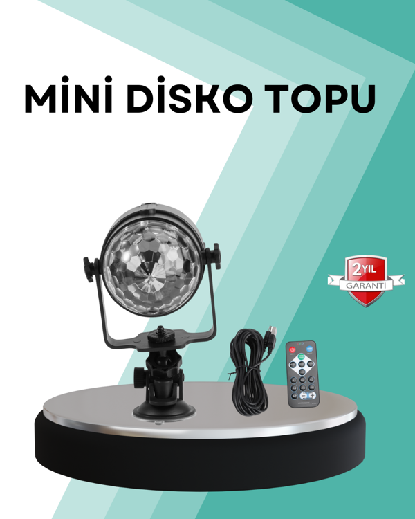 Uzaktan Kumandalı RGB Disko Projektör Işığı - Image 1