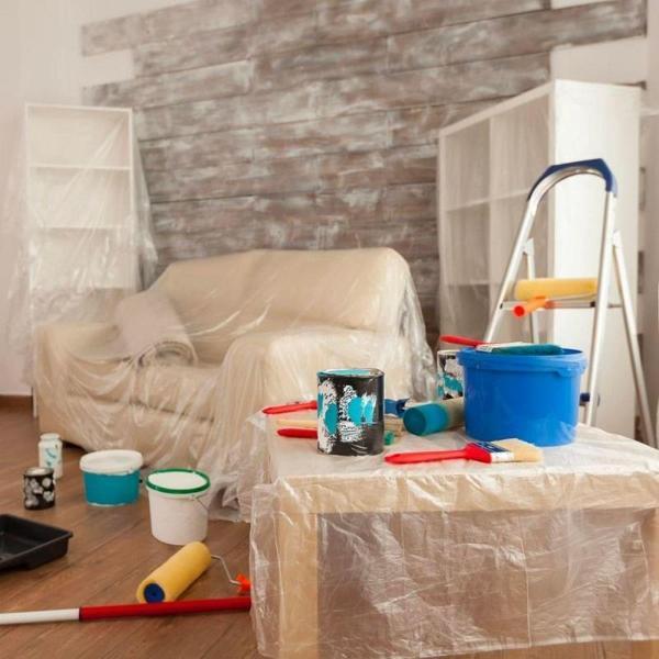 Boya Badana Eşya Koruma Hışır Örtüsü 180cm x 15 mt Yapışkanlı Hışır Örtü - Image 1