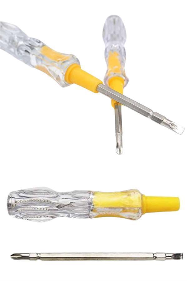 Çift Uçlu Kontrol Kalemi Elektrik Test Kalemi Şeffaf - Image 1