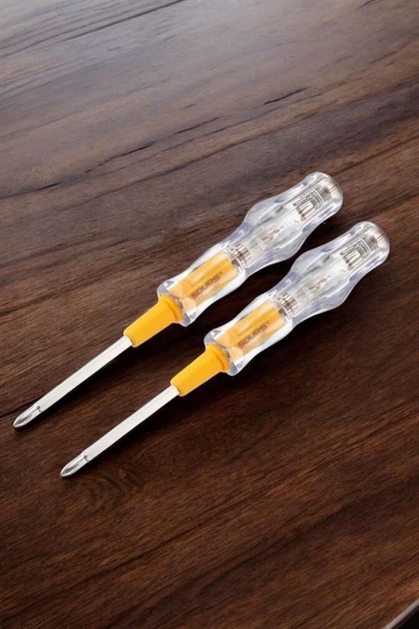 Kontrol Kalemi Nikel Kaplama Çift Başlıklı Test Cihazı - Image 1