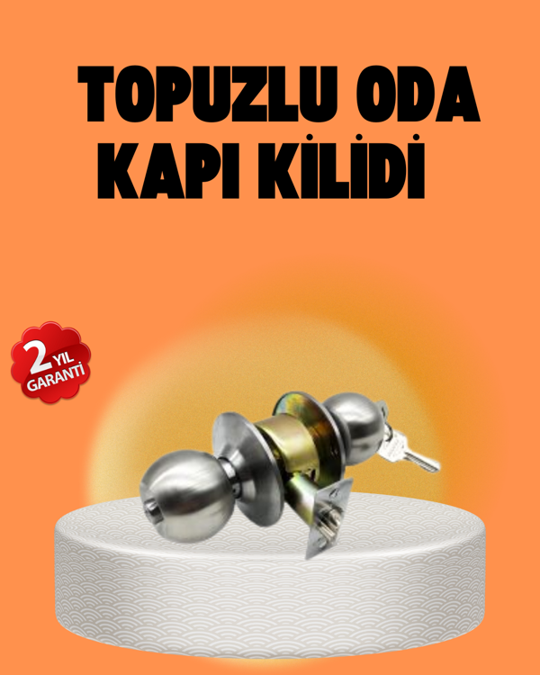 Mat Renk Topuzlu Kapı Kilidi – Giriş Tipi - Image 1