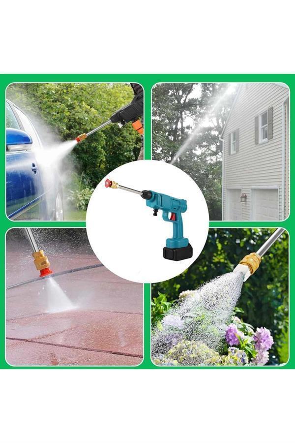 Şarjlı Ve Yüksek Basınçlı Oto Yıkama Makinesi Ve Sulama Tabancası Bahçe Yıkama Makinesi - Image 1