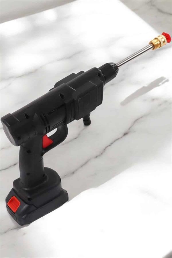 Yeni Nesil Araç Yıkama Şarjlı Tabancası Basınçlı Su Hazneli - Image 1