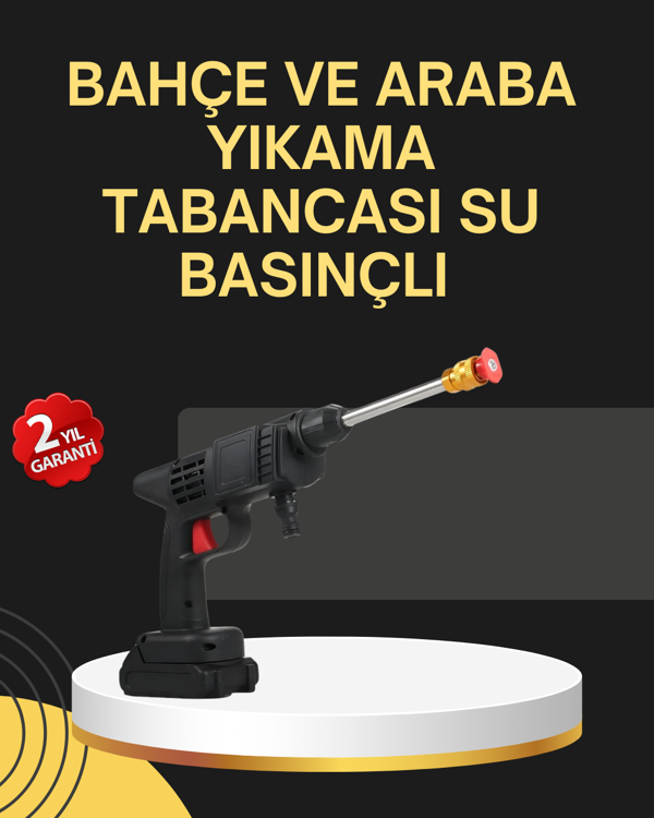 48V Şarjlı Basınçlı Yıkama Tabancası Köpük ve Çift Nozul 2025 Model - Image 1