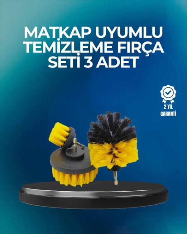 Derinlemesine Temizlik İçin Dayanıklı Kıllı Matkap Fırçası Başlığı - Image 1