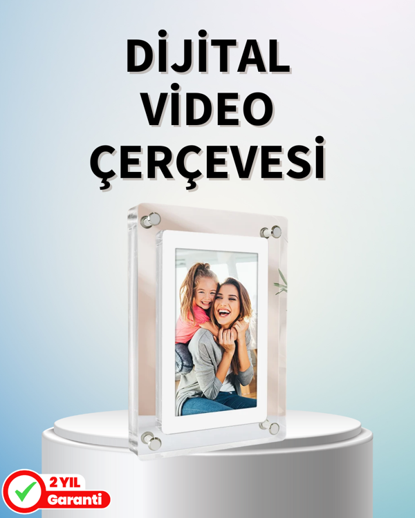 Dayanıklı ve Hafif Tasarım – 7 İnç Dijital Fotoğraf Çerçevesi Ev ve Ofis İçin - Image 1