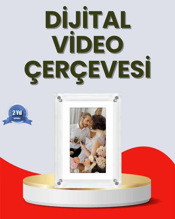 USB-C ile Hızlı Şarj ve Veri Aktarımı – 7 İnç Dijital Görüntü Çerçevesi - Image 1