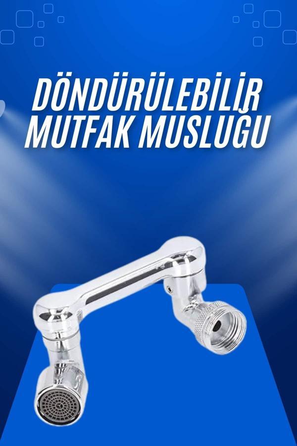 Döndürülebilir Musluk Mutfak Banyo Musluk Ucu Başlığı 4 Filtreli - Image 1