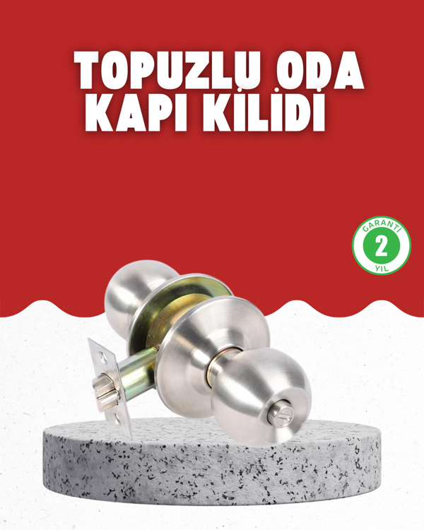 Estetik Güvenli Topuzlu Kapı Kilidi - Image 1