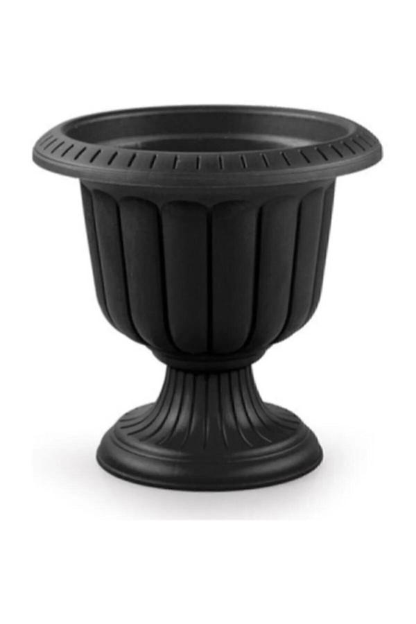 Nergis Ayaklı Saksı 48 Cm Antrasit 2 No 3 Lt. Royaleks-N002 - Image 1