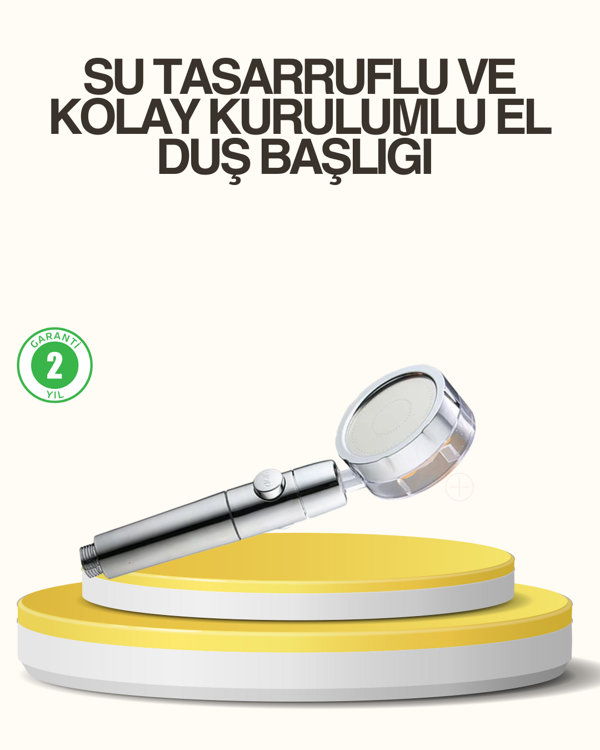 Su Basıncını Artıran Sızdırmaz Duş Başlığı - Image 1