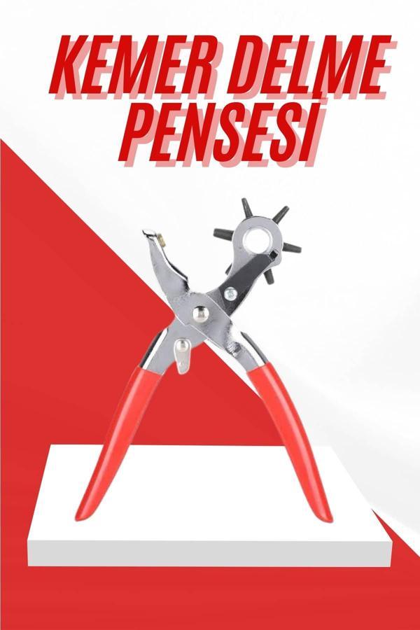 Kemer Delme Pensesi 6 Farklı Boyutta Kemer Delici Ev Deri Kemer - Image 1