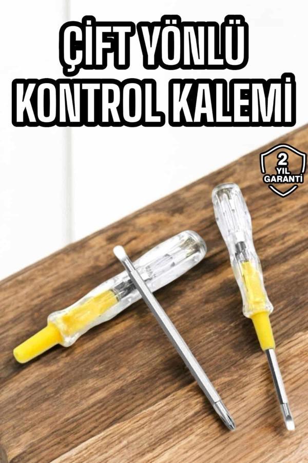 Kontrol Kalemi Nikel Kaplama Çift Başlıklı Test Cihazı - Image 1