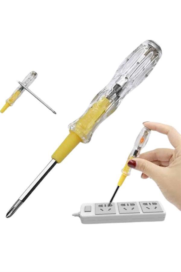 Kontrol Kalemi Çift Başlıklı Şeffaf Elektrik Testi Değişken Uçlu - Image 1