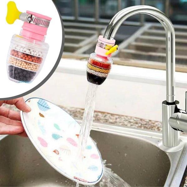 6 Katmanlı Musluk Ucu Filtreli Su Tasarruflu Hijjenik Musluk Başlığı - Image 1