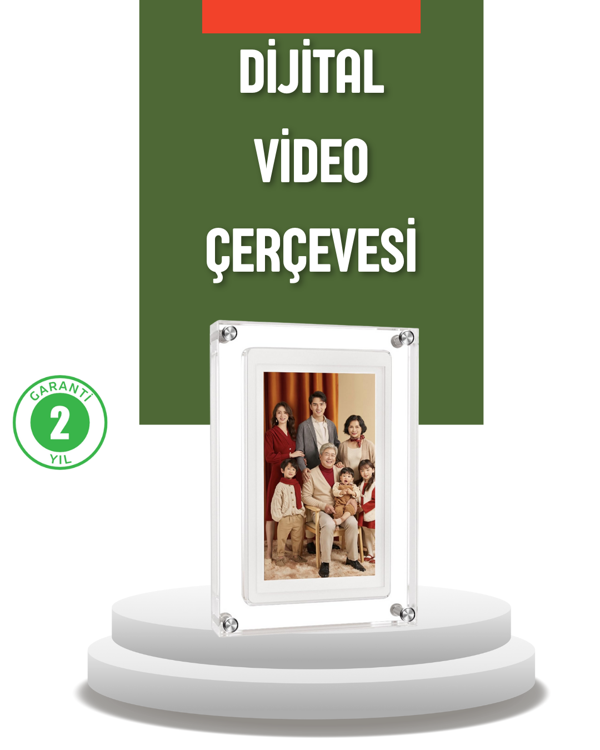 4GB Hafızalı 7 İnç Dijital Fotoğraf Çerçevesi – Yüzlerce Anınızı Saklayın - Image 1