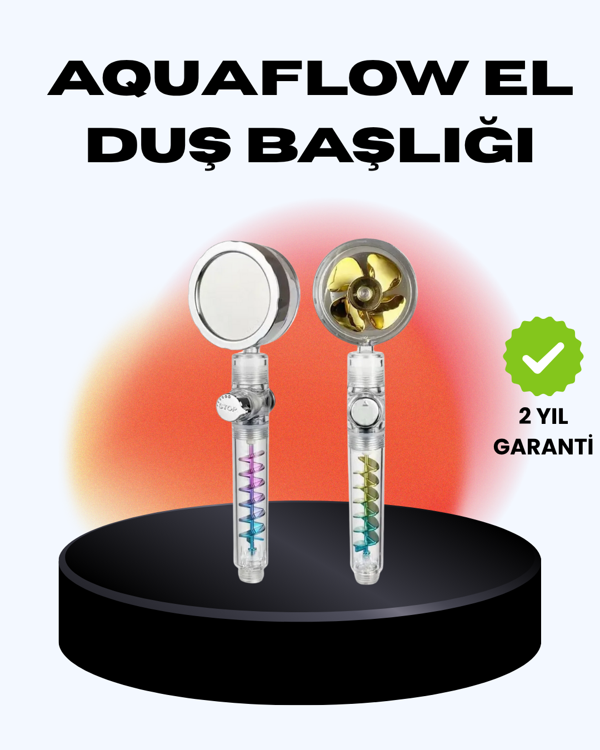 Döner Pervaneli El Duşu Başlığı – Su Tasarruflu, Basınç Artırıcı, Yağmur Etkili - Image 1