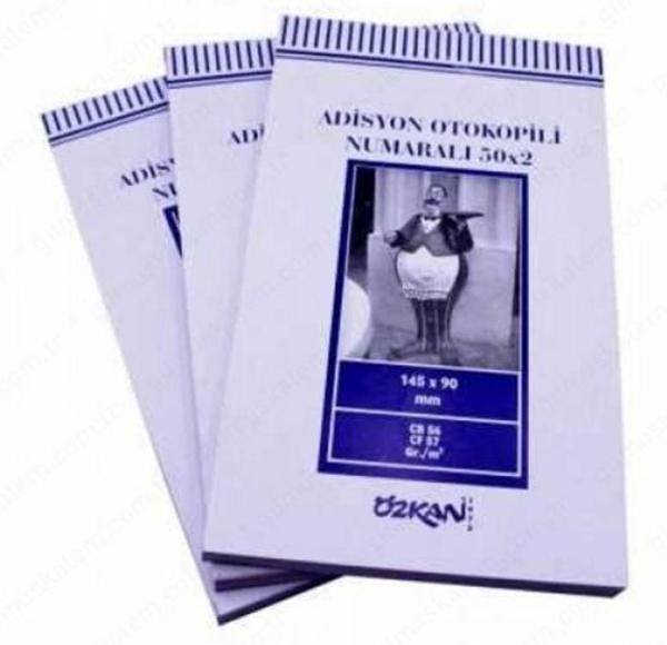 Özkan Adisyon Otokopili Numaralı 14,2X9Cm 50X2 - 2 adet - Image 1
