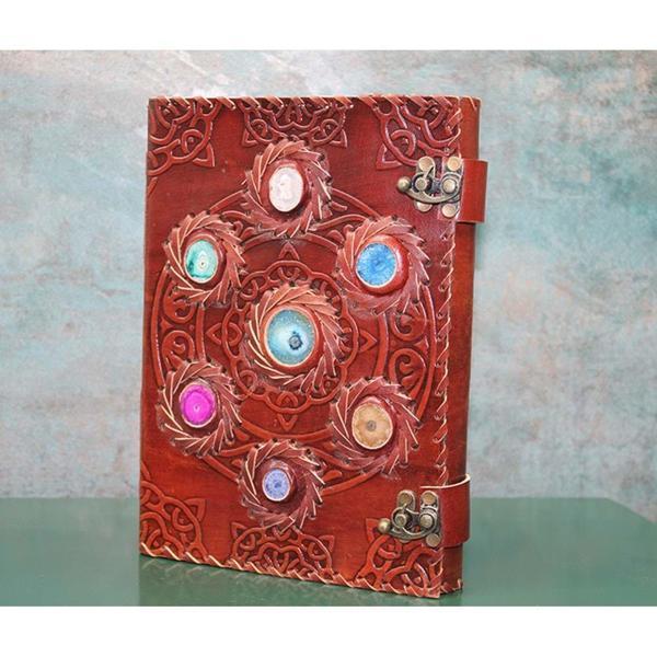 KENPAZAR Taşlı Deri Defter - Image 1