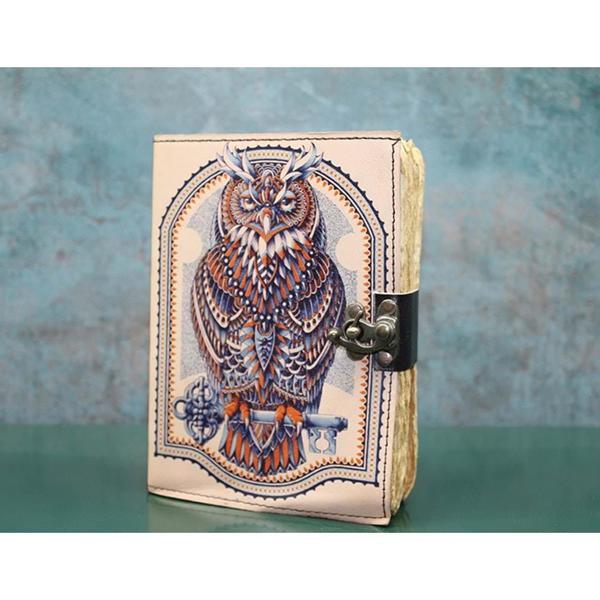 KENPAZAR Baykuşlu Deri Defter - Image 1