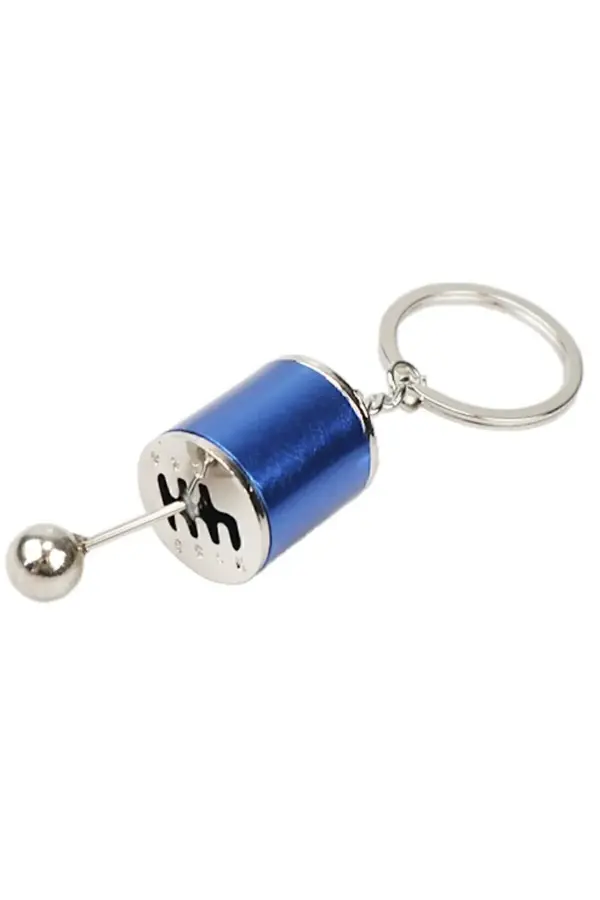 Mucit Home  Renkli Hareketli Araba Manuel Vites Anahtarlık Altı Hız Dişli Shifter Topuzu Metal Anahtarlık - Image 1