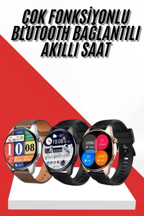 Akıllı Saat 1.5 Inç Amoled Ekran Çift Kordonlu GPS NFC Uyumlu - Image 1