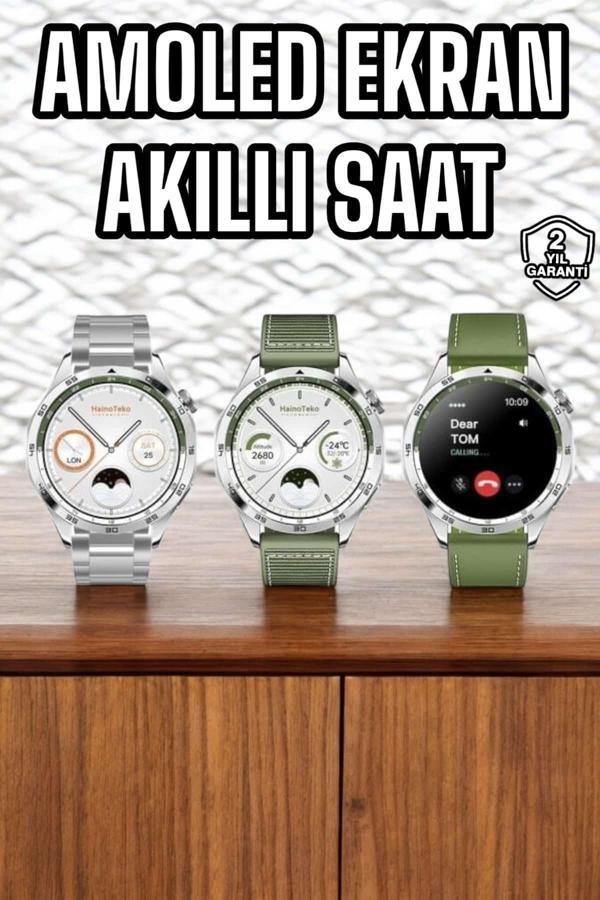 Akıllı Saat Sesli Görüşme Titreşimli Nabız Sensörlü Spor Modları - Image 1