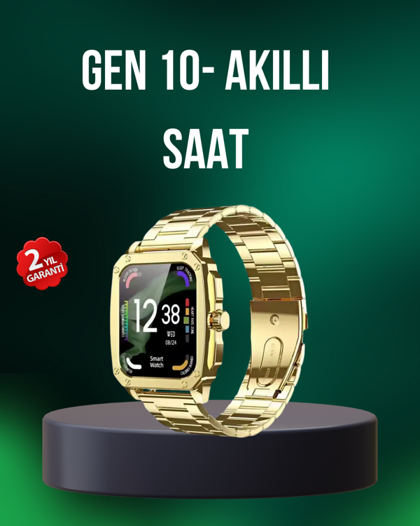 IOS Android Uyumlu Akıllı Saat Şifre Koruma Spor ve Günlük - Image 1