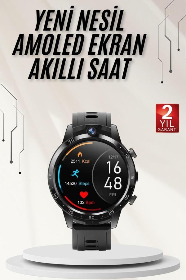 Akıllı Saat 3 Kordon Akıllı Saat Android ve İOS Uyumlu Uzun Ömürlü Titreşimli - Image 1